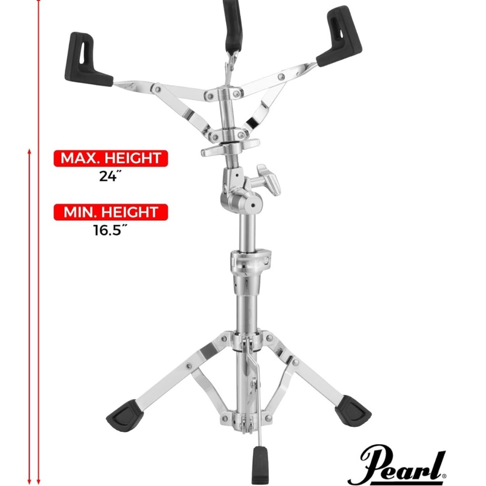 Pearl Adjustable Silver Drum Stand